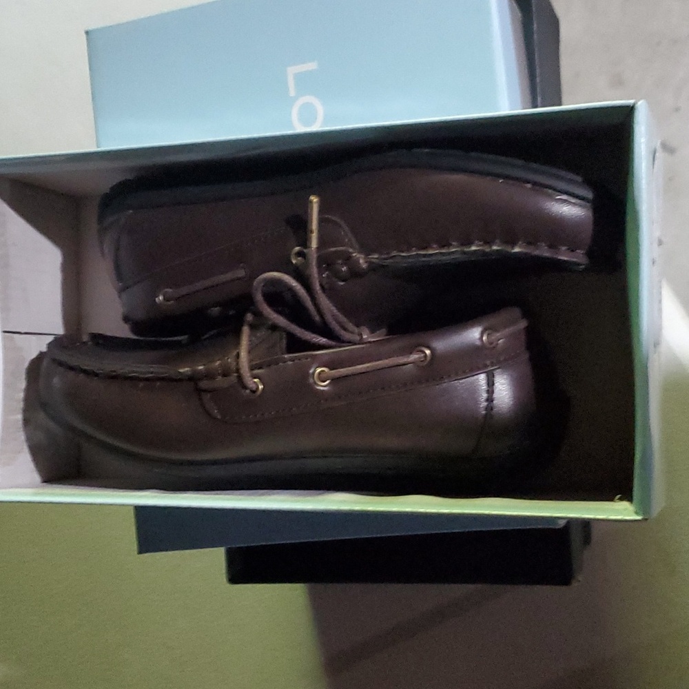 Little Boy brown loafers